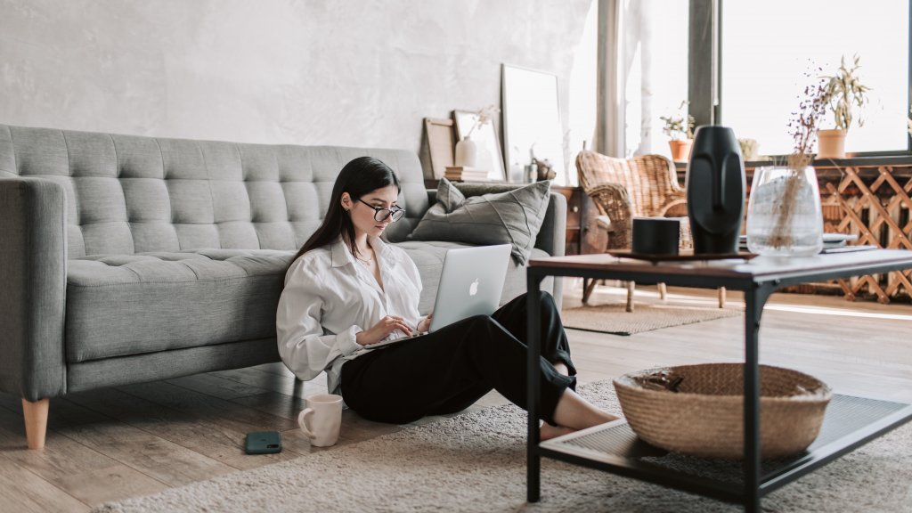 Woman with laptop